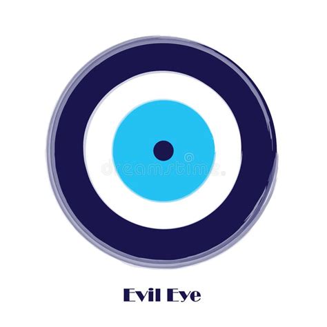 Blue Evil Eye Vector In Heart Shape Stock Illustration Illustration