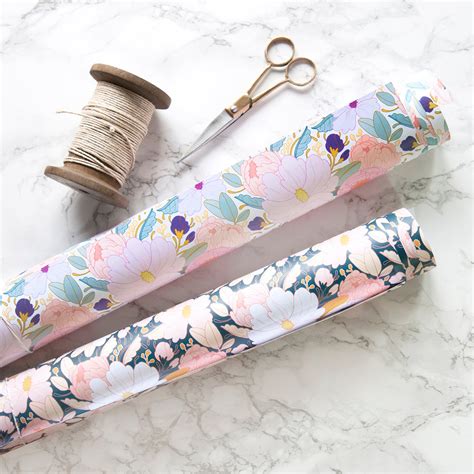 Full Floral Wrapping Paper Paper Raven Co