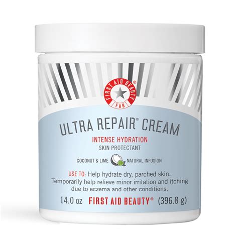 First Aid Beauty Ultra Repair Cream Intense Hydration Coconut Lime, 14 ...