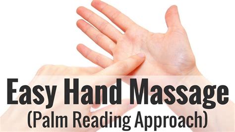 Easy Hand Massage Palm Reading Approach Massage Monday 365 Youtube