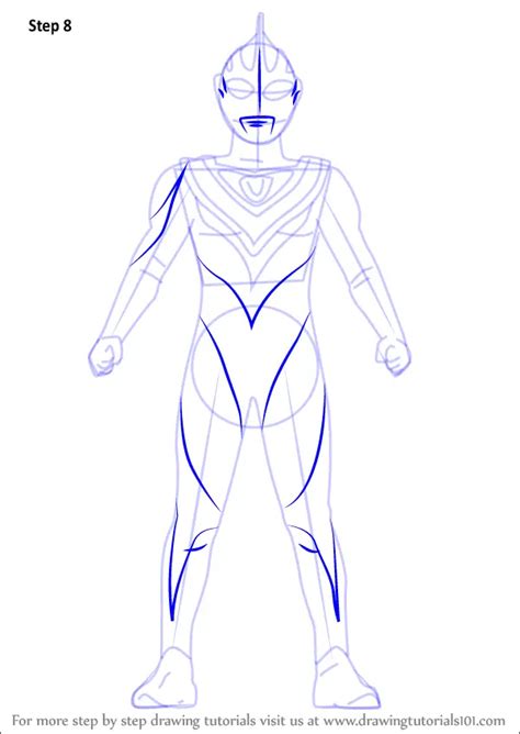 Learn How To Draw Ultraman Gaia Ultraman Step By Step