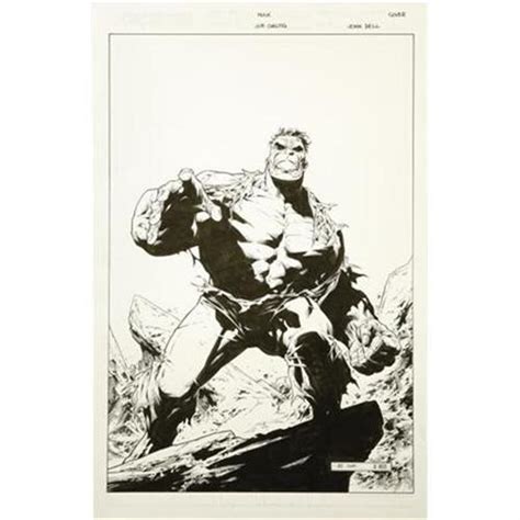 Jim Cheung Hulk Original Art Cover