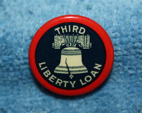Collection Of 4 Different World War 1 Liberty Loan Pin Back Buttons