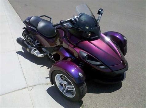 That's what it's all about. Purple CanAm Spyder | Can am spyder, Can am, Trike motorcycle