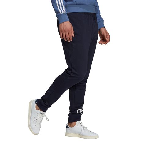 Adidas Tapered Jogging Bottoms Mens Closed Hem Fleece Jogging