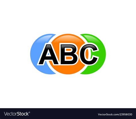 Letter Abc Logo Design Template Elements Vector Image