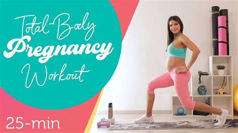 Min Total Body Pregnancy Workout Low Impact Exercises For All Trimesters Youtube