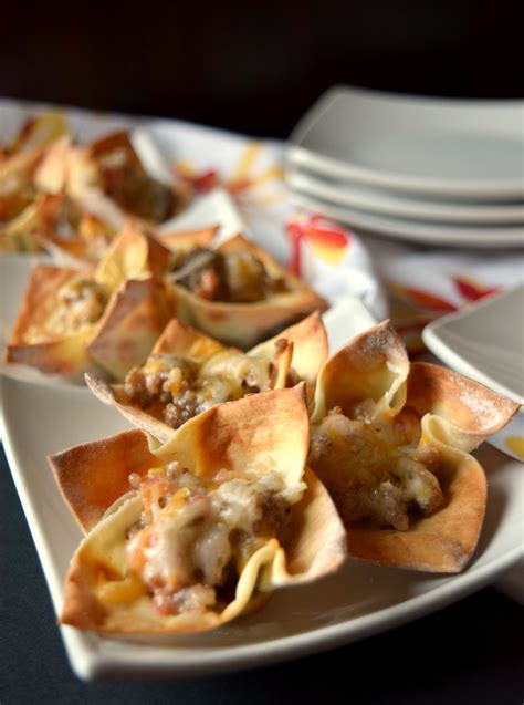 Spicy Sausage Wonton Cups Who Needs A Cape