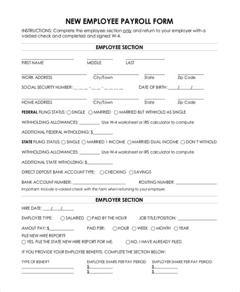 Employees are central to driving your business forward, so equal attention should go into. FREE 12+ Sample Employee Payroll Forms in PDF | Excel | Word
