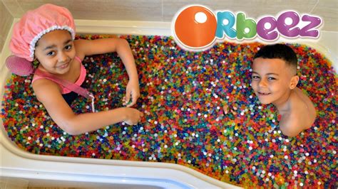 Kids Playing In Orbeez Bath Toys Andme Youtube