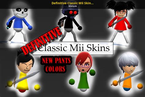 Definitive Classic Mii Skins Lite Super Smash Bros Ultimate Mods