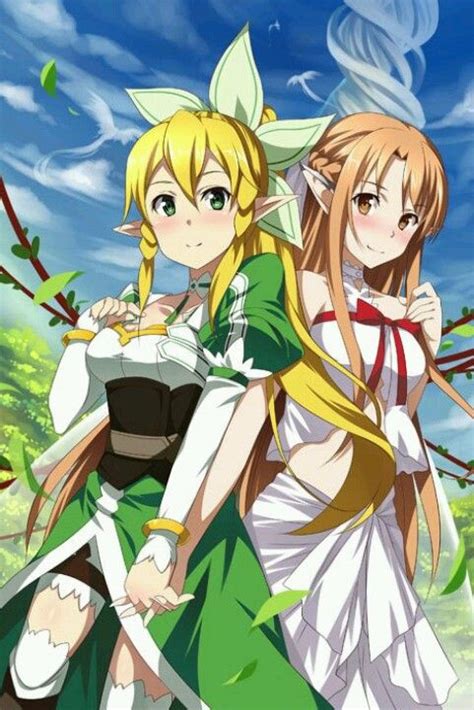 Leafa Y Asuna Sword Art Online Season Sword Art Sword Art Online