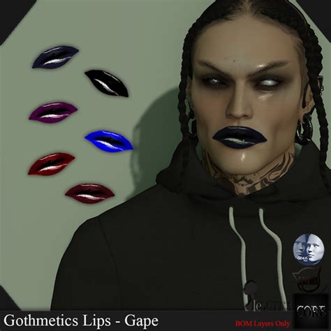 Second Life Marketplace Core Gothmetics Lips Gape