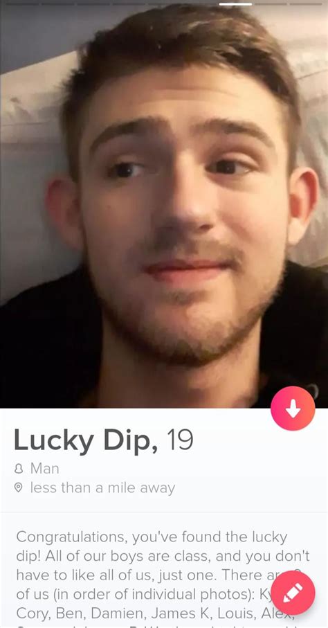 The Lucky Dip People On Tinder Have To Choose Who Out Of Us Is Most