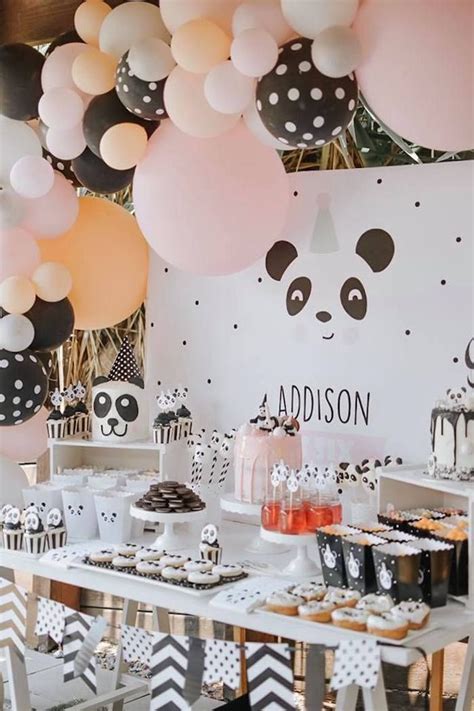 Pink Panda Birthday Party Karas Party Ideas Panda Birthday Party