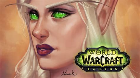 Blood Elf Speedpaint Timelapse World Of Warcraft Youtube