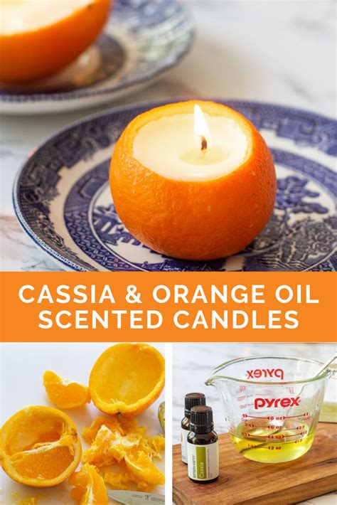 Homemade Orange Peel Candles