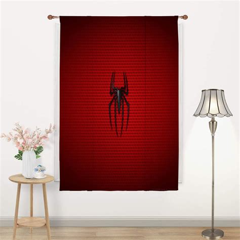 Blackout Draperies Spiderman Rod Pocket Curtain Artful