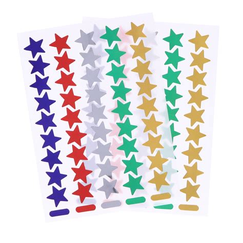 He1778927 Classmates Value Star Stickers Assorted Colours Pack Of