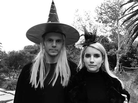 The source also alleged that emma and evan intend to remain friends, and that it wasn't a bad breakup. news of the reported split comes after the pair starred together in american horror story: Emma Roberts, Evan Peters Witch It Up for Halloween: Photo