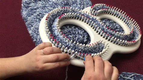 How To Loom Knit A Blanket Or Afghan In A Cable Knit Pattern Youtube