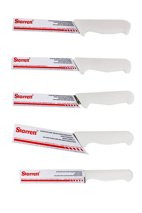 11pc Starrett Professional Butchers Knife Set In Case Bkk 11w