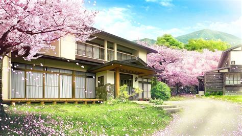 Spring Anime Houses Wallpapers Wallpaper Cave