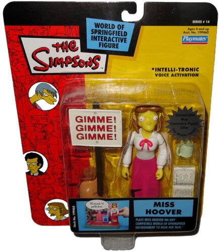The Simpsons Miss Hoover Action Figure Wos Moc Series 14 Rare Toy Playmates 43377994657 Ebay