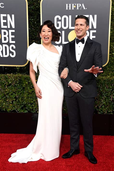 Sandra Oh And Andy Samberg At 2019 Golden Globe Awards In Beverly Hills