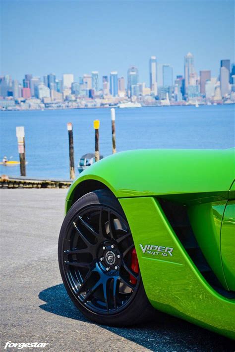 Lime Green Dodge Viper Srt10 Forgestar F14 Wheels In Forgestar