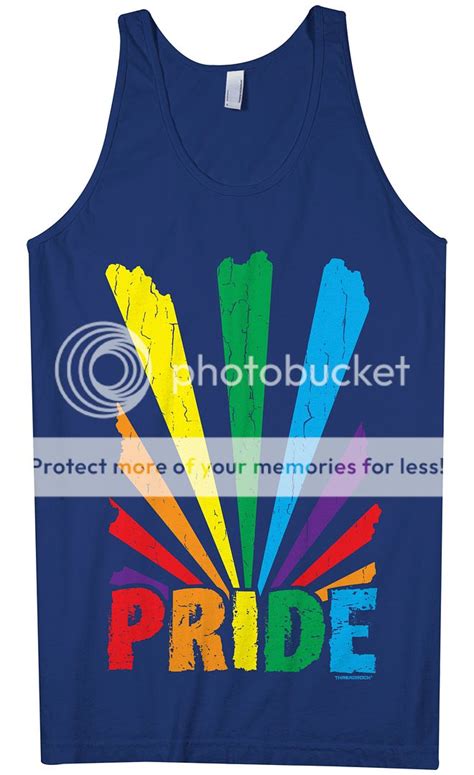Threadrock Men S Gay Pride Rainbow Sunray Tank Top Lesbian Lgbt Ebay