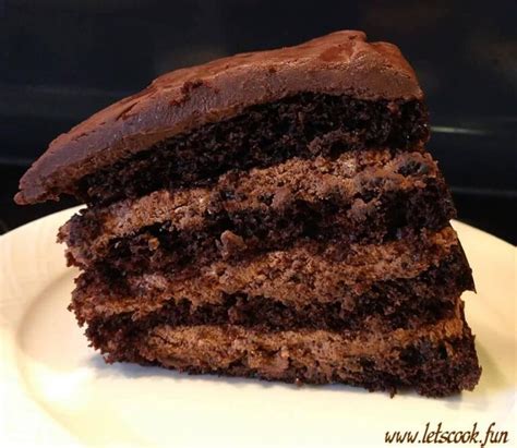 Mocha Layer Cake With Chocolate Rum Cream Filling Recipe Ketchup