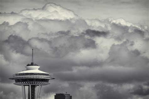 Space Needle And Clouds ‹ Dave Wilson Photography