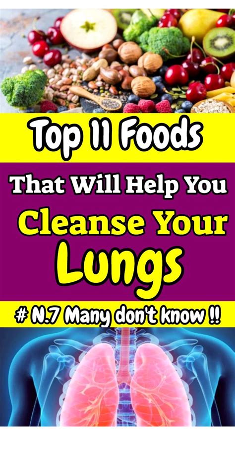 Top 11 Foods That Will Help You Cleanse Your Lungs Health Healthy