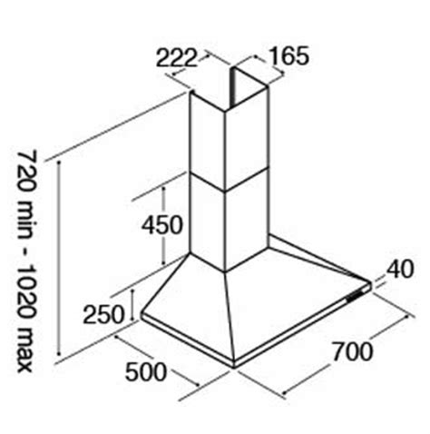 Using this kitchen hood cfm calculator. CDA ECH71SS Level 1 70cm Wide Chimney Cooker Hood ...