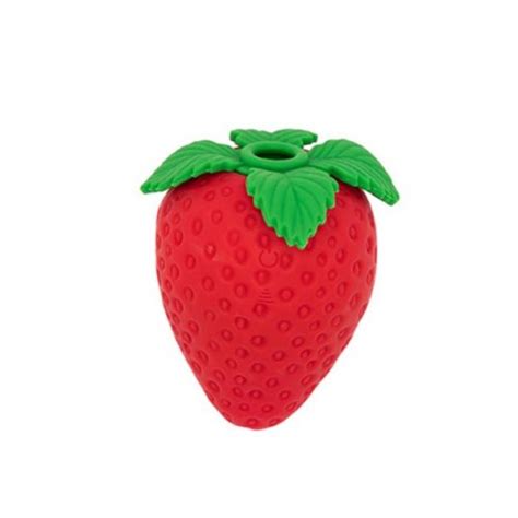 Emojibator Strawberry Air Suction Clit Vibe Sex Toy Hotmovies
