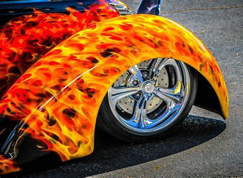 Flaming Hot Rod Hot Rods Cars Muscle Custom Cars Paint Car Paint Jobs