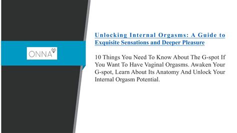 Ppt Unlocking Internal Orgasms A Guide To Exquisite Sensations And
