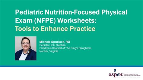 Pediatric Nutrition Focused Physical Exam Nfpe Worksheets Tools To