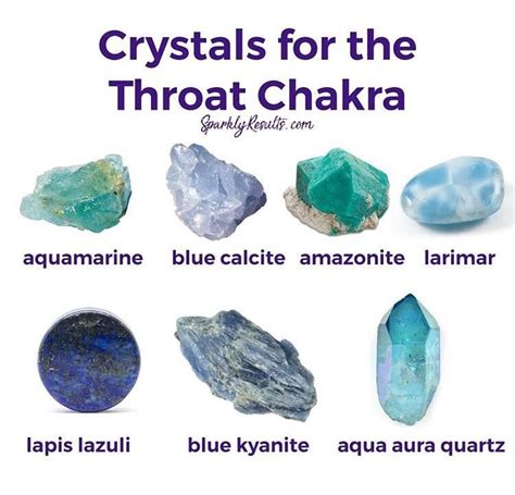 Crystals For The Throat Chakra Crystals Crystal Healing Stones