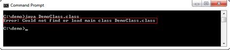 Could Not Find Or Load Main Class In Java Javatpoint