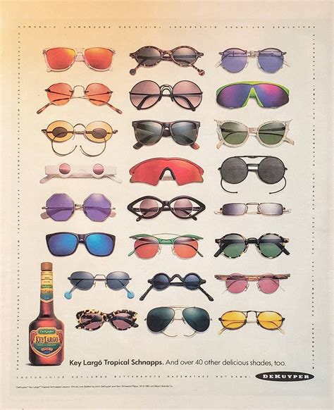 1991 Dekuyper Schnapps Vintage Print Ad Key Largo Tropical Schnapps 40