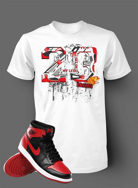 T Shirt To Match Retro Air Jordan 1 Shoe Banned Tee Shattered Jordan