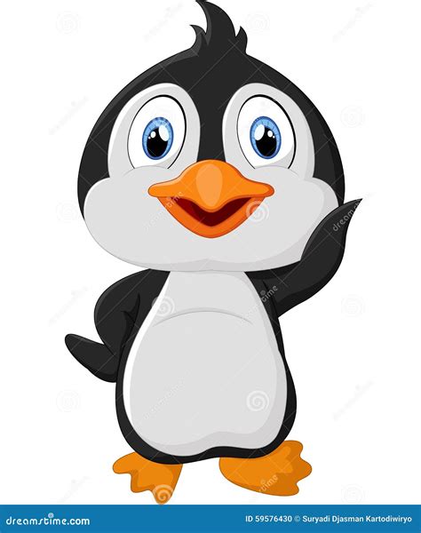 Cute Cartoon Penguin Stock Vector Illustration Of Penguin 59576430