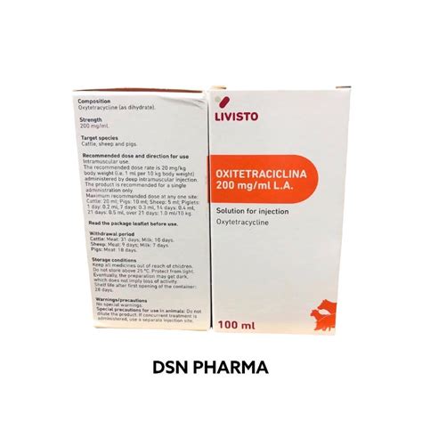Vet Oxytetracycline 200mgml La Inj Dsn Pharma Sdn Bhd