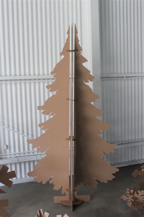 6ft Tall Recycled Cardboard Christmas Tree Cardboard Christmas Tree