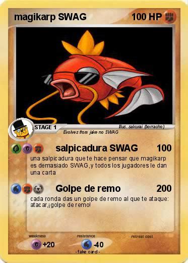 Pokémon Magikarp Swag 1 1 Salpicadura Swag My Pokemon Card