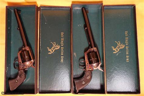 Colt Single Action Army 45 Cal 2nd Generation Matched Consecutive Set