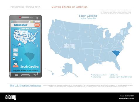 Vereinigte Staaten Von Amerika Karten Und South Carolina Staatsgebiet