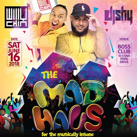 The Madhaus Dj Shy Birthday Featuring Willy Chin From Black Chiney